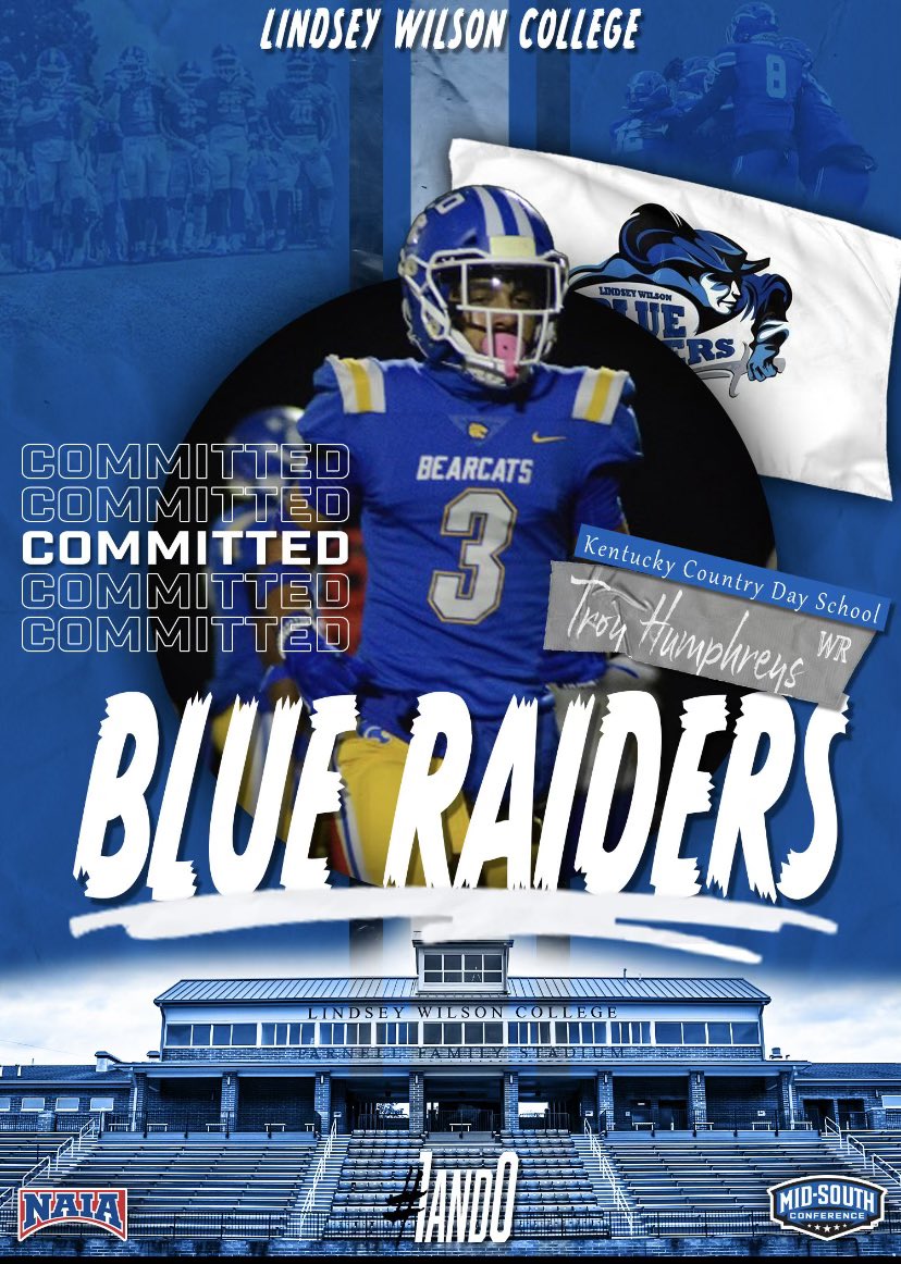 Committed!!✍🏽 After some great phone calls with @CoachGraham_LWC and @CoachKleckler, and an amazing visit to @LWC_Football, I’m beyond excited to announce that I’m committed to @LWC_Football! Would like to thank God, my friends, and family🤞🏽❤️ Go Blue Raiders!