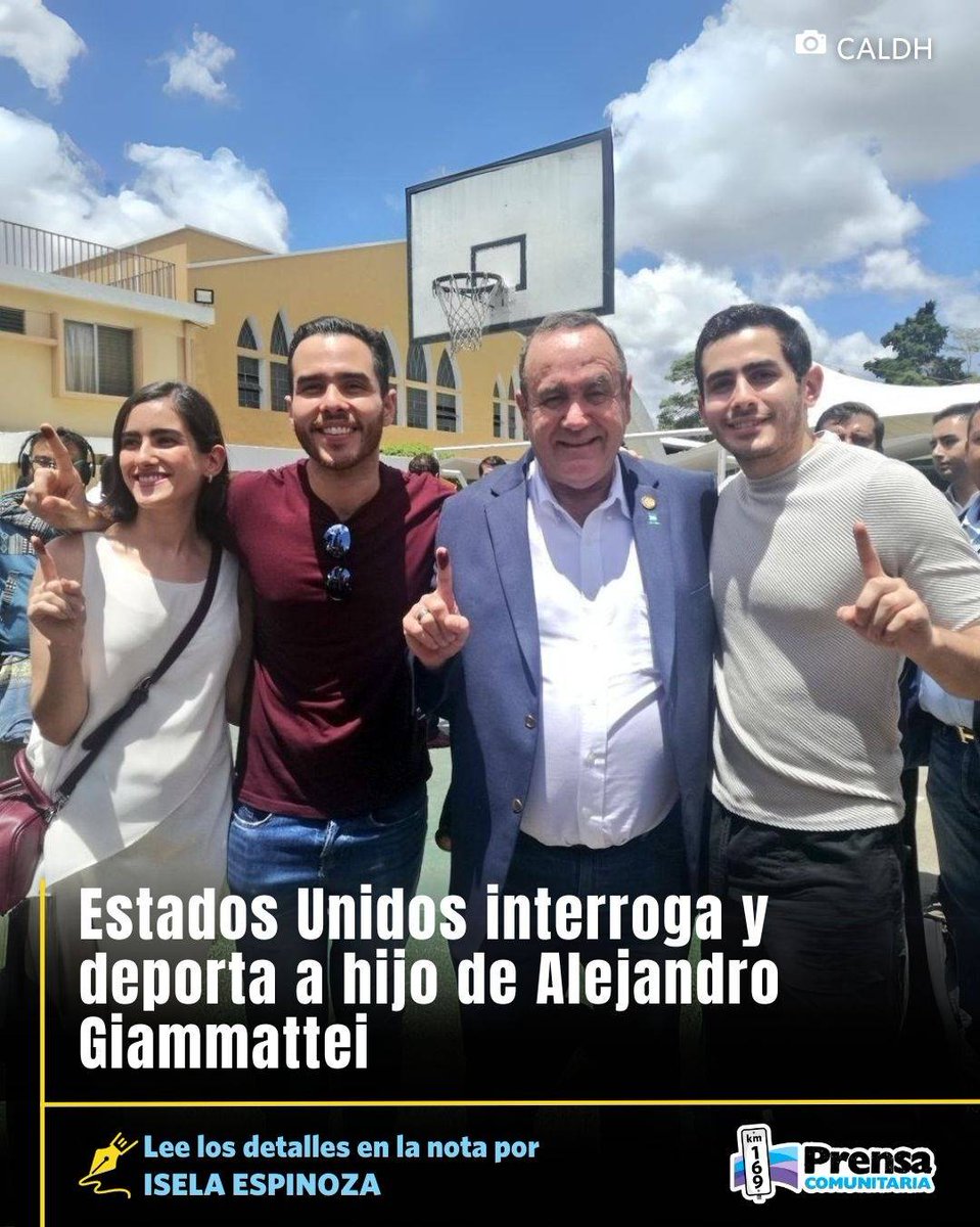 PrensaComunitar's tweet photo. #Corrupcion 📢 Estados Unidos impide entrada a hijo de Giammattei

El senador de Utah, Mike Lee dio a conocer que el domingo Alejandro Giammattei Cáceres, hijo del expresidente, fue interrogado en el aeropuerto de Miami y este lunes fue deportado a pesar de contar con visa vigente.

https://t.co/jgWvEulwVw

📸Emisoras Unidas