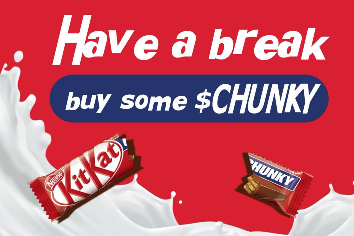 we on a dip rn, yeah

but that doesn't matter

have a break. buy some more $chunky