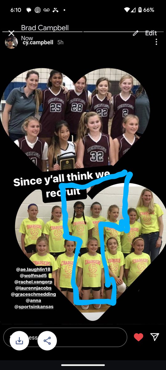 18's is dedicated to a special lady that started Cy Rae in vball at 7 - the late Janice Van Gorp - these 4 started together &amp; will finish together before all heading off to play college Vball next fall! 👊🏼❤️🙏🏼
#JVGgirls <a href="/WakeVolleyball/">Wake Forest Volleyball</a> <a href="/CycloneVB/">Iowa State Volleyball</a> <a href="/GoBearcatsVB/">Cincinnati Volleyball</a> <a href="/FIUVolleyball/">FIU Volleyball</a>