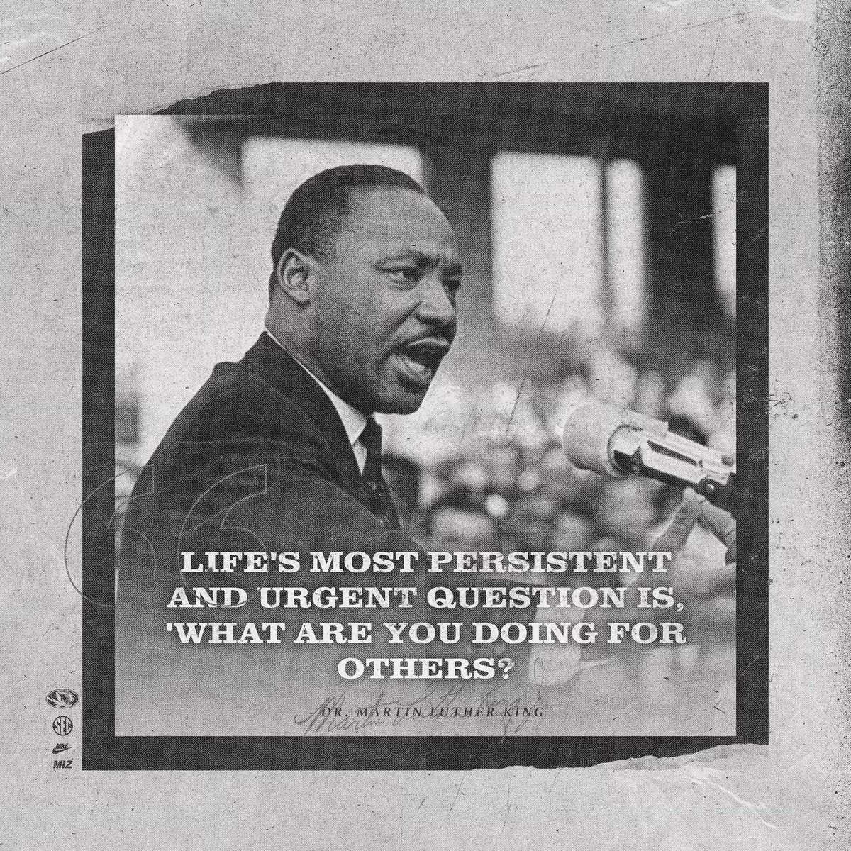 You are honoring the legacy of MLK through your actions! #MIZ