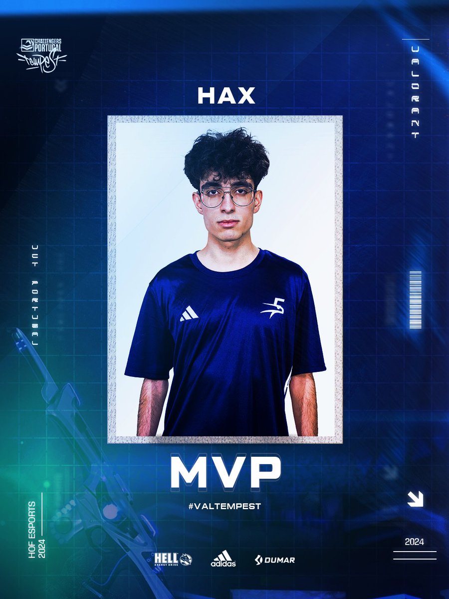 <a href="/WashedHax/">Hax</a> <a href="/GTZEsports/">GTZ Esports</a> <a href="/valleague_pt/">VALORANT Challengers Portugal: Tempest</a> <a href="/HellPortugal/">HELL ENERGY Portugal</a> <a href="/dumarcreative/">DUMAR</a> <a href="/adidas/">adidas</a> <a href="/ikillvlr/">iKill</a> <a href="/T3mpuuuu/">𓆩♱𓆪</a> <a href="/M4NI4NVAL/">M4NI4N</a> @_Tigax MVP: <a href="/WashedHax/">Hax</a>