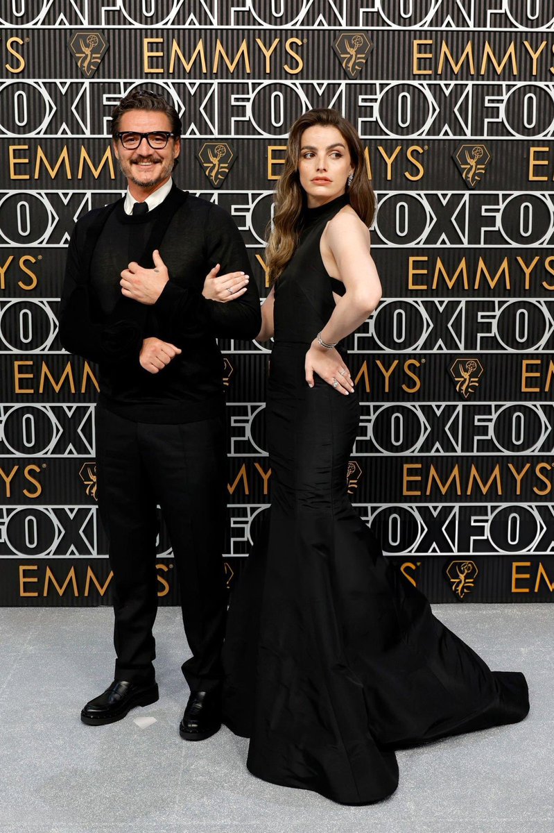 pascalarchive's tweet photo. Pedro and Lux Pascal at the #Emmys https://t.co/plpkTtcaAL