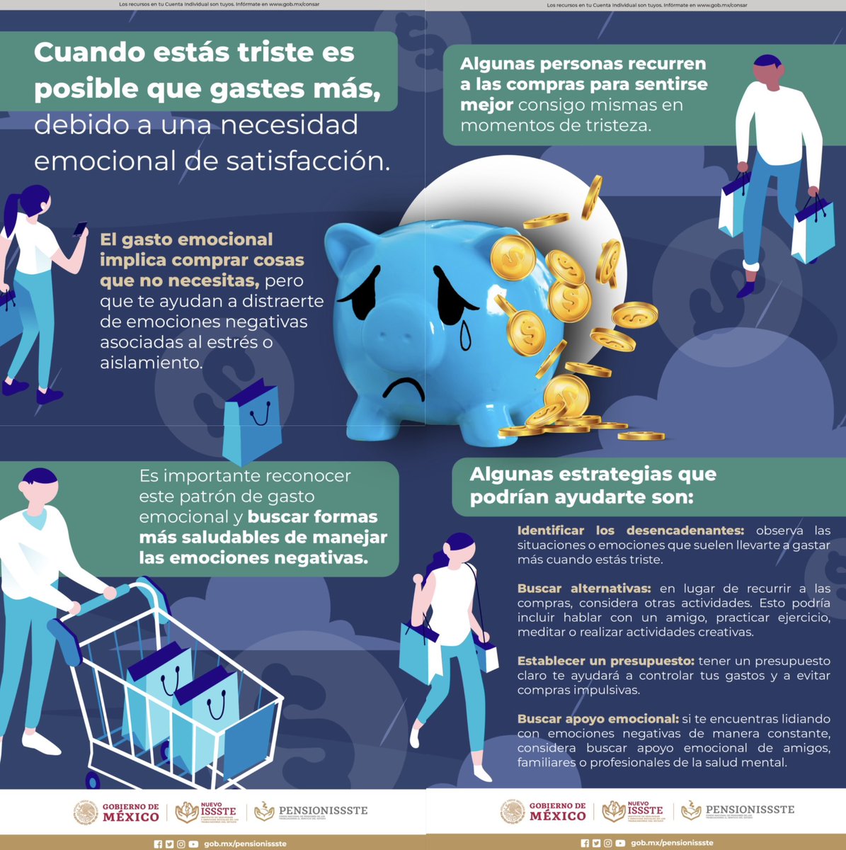 El #BlueMonday, el día más triste del año, también afecta tus finanzas.  Checa esta infografía de @PENSIONISSSTE_
#FinanzasPersonales
#SaludFinanciera