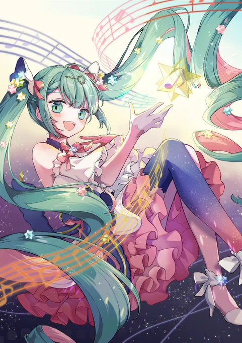 歌をお星様に詰め込んでみんなにお届け(*'`)#mikuexpo10th 