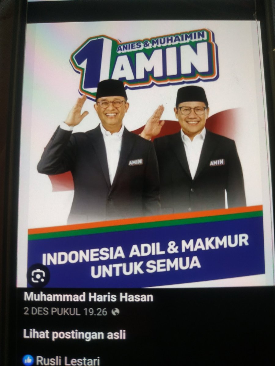 hasan1_muh's tweet photo. @BangPakat Insya Allah ANIS-MUHAIMIN membawa BERKAH buat INDONESIA. https://t.co/pGMCxwlTxw