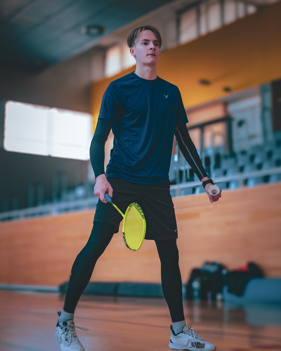 🏸✨ Elevating our game with an elegant jump during Badminton training! 🌟 Check out these stunning photos capturing the grace and precision on the court. 🚀🔥 #BadmintonTraining #EleganceInMotion #JumpSmash 📸🏸