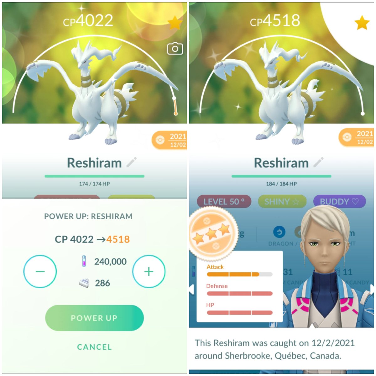 Sinfool69's tweet photo. Today's #MaxOutMonday is brought to you by the letter S!

• Shiny Decidueye to level 50
• Shiny Typhlosion to level 50
• Shiny Reshiram to level 50
• Shadow Flygon to level 40

#PokemonGO https://t.co/IL7F5UtkSS