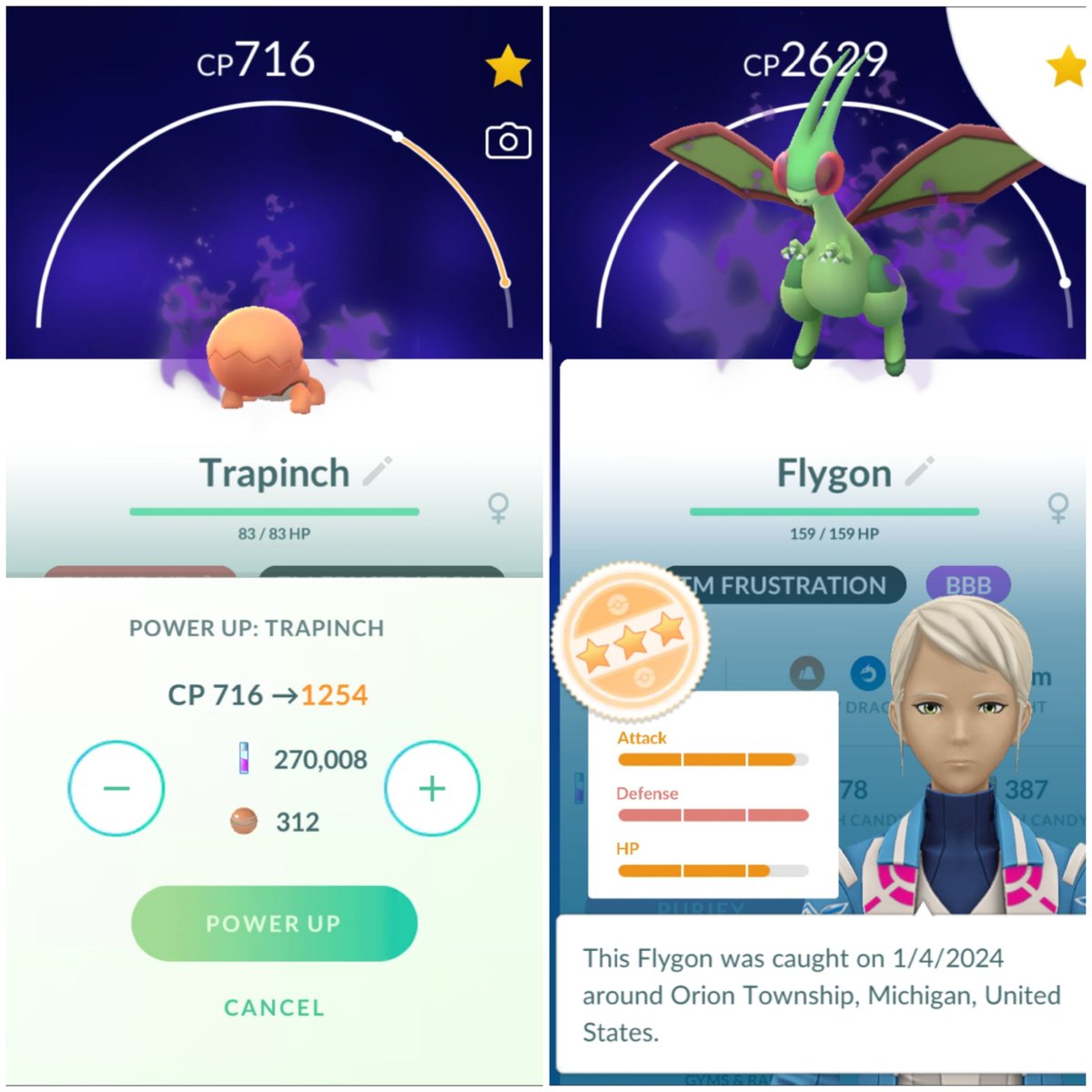 Sinfool69's tweet photo. Today's #MaxOutMonday is brought to you by the letter S!

• Shiny Decidueye to level 50
• Shiny Typhlosion to level 50
• Shiny Reshiram to level 50
• Shadow Flygon to level 40

#PokemonGO https://t.co/IL7F5UtkSS