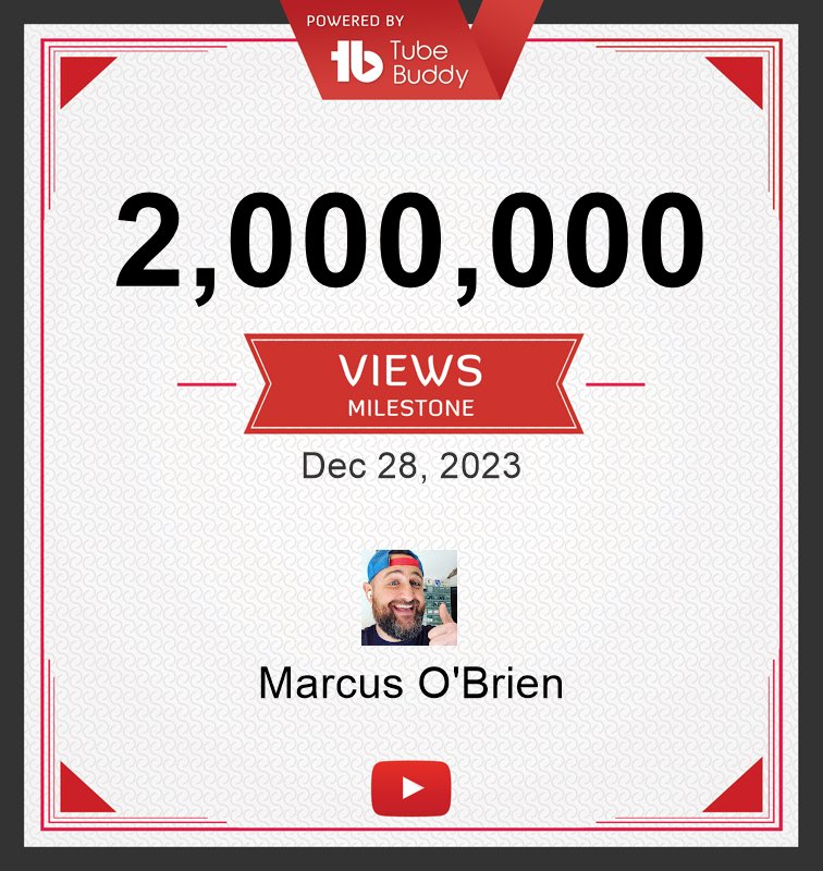 MarcusCreates_'s tweet photo. Got my first 2,000,000 views last year. Having way more fun doing this than I should be. 😂 https://t.co/HFvOTtJRKR