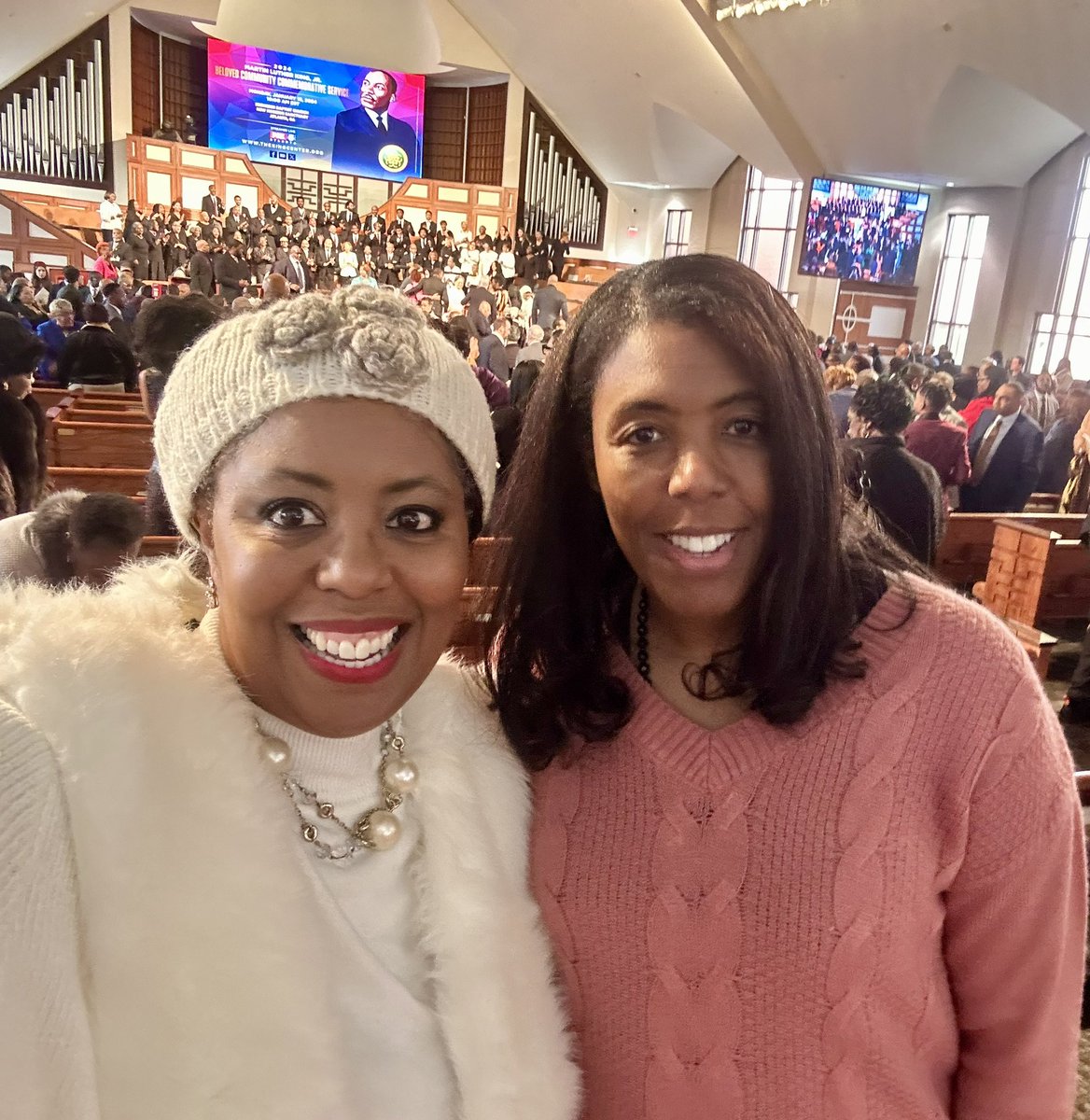 Today we celebrated the life of @Dr.MartinLuther &amp; @CorettaScottKing who stood on common ground of: #freedom #courage #unity and #love at the historic @EbenezerBaptistChurch!  The day was memorable!  #MLKDay #DrMartinLutherKing #CorettaScottKing #HBCU #SwingIntoTheirDreams