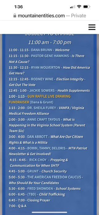 Patricia8865's tweet photo. Happening in Virginia.  What are they prepping for.  J6 redux?
@FBI 
@FBIWFO 
@TheRickWilson 
@itsJeffTiedrich 
@Abraxsys 
@ExurbanCowgirl 
@LoComitted https://t.co/gT8NRgSPye