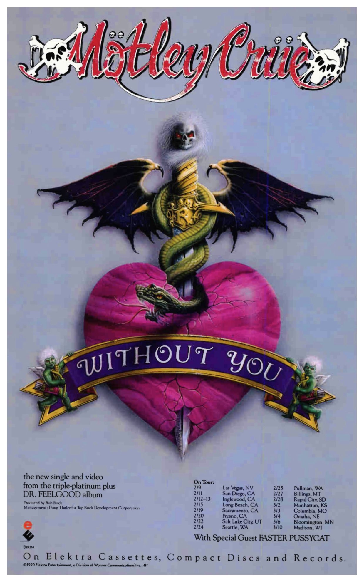 Mötley Crüe Without You レコード ポスター付き Mötley Crüe Without You レコード ポスター付き MOTLEY CRUE: Without