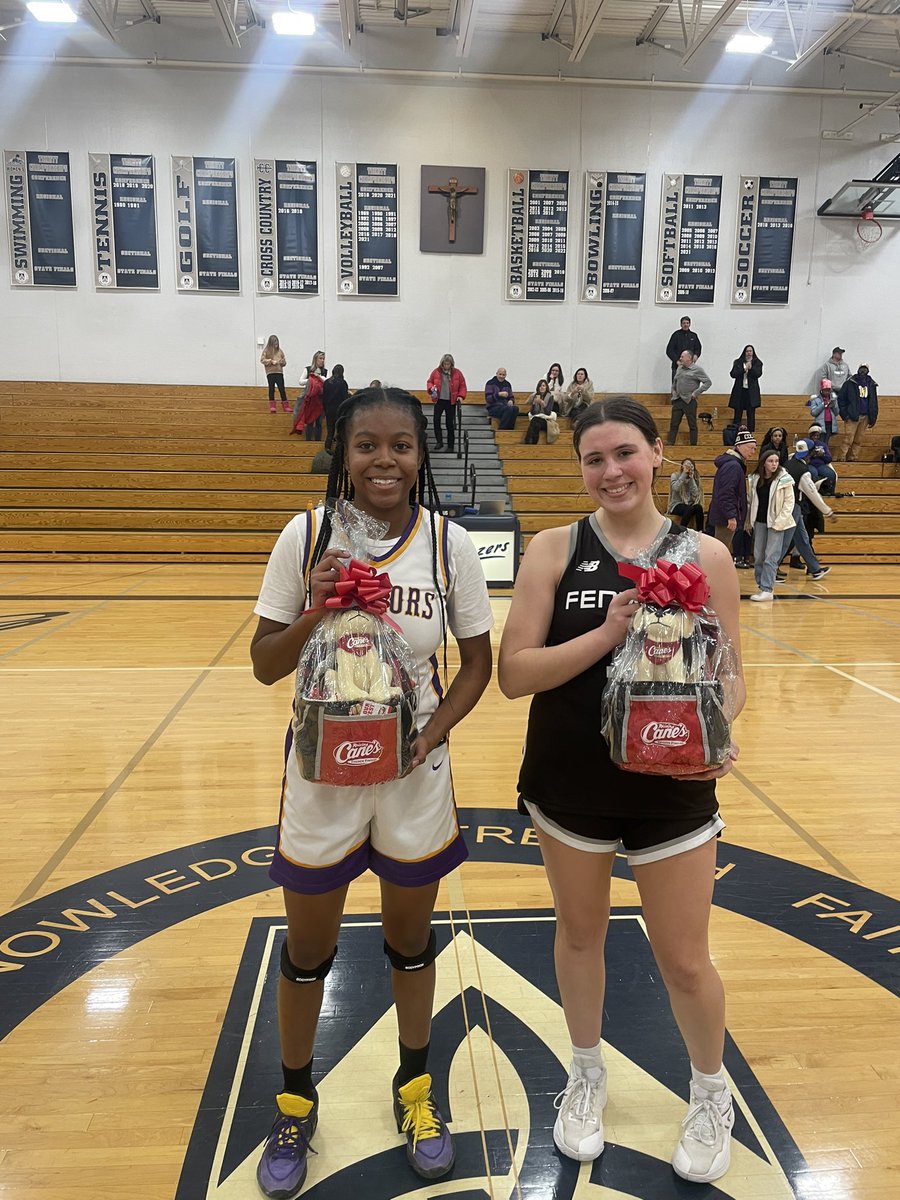 CoachFergieFerg's tweet photo. Congrats to Grace Kapsch player of the game. Grace finished with team high 12 points. Friars beat T.F. North 43-27!!!! https://t.co/etgPk1BqvF