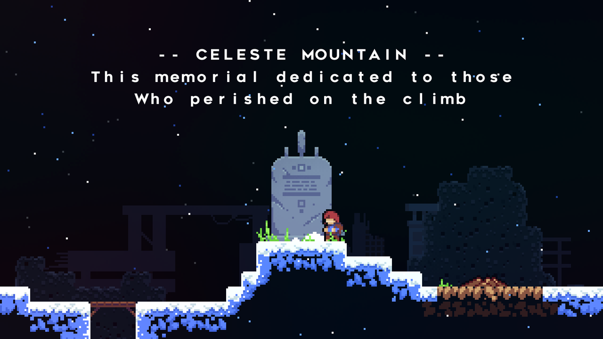 OwlbearWizard's tweet photo. decided to replay celeste, and this still hits me every single time https://t.co/SXDxOGB9tt