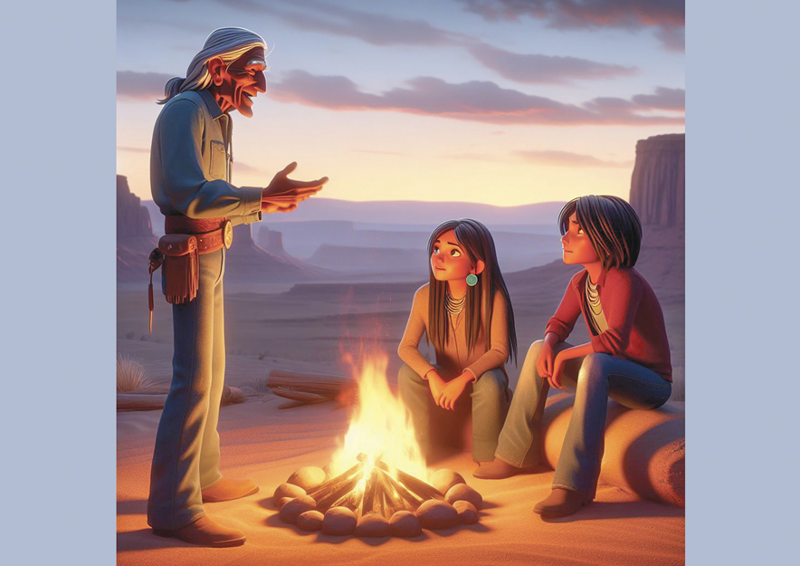 Recently, non-Navajo people made an AI generated art series about a Diné girl who loves STEM. This really disappoints me because there are so many talented Diné artists to hire but they instead chose to use AI. Also, Diné stories should be told by Diné. (1/3)