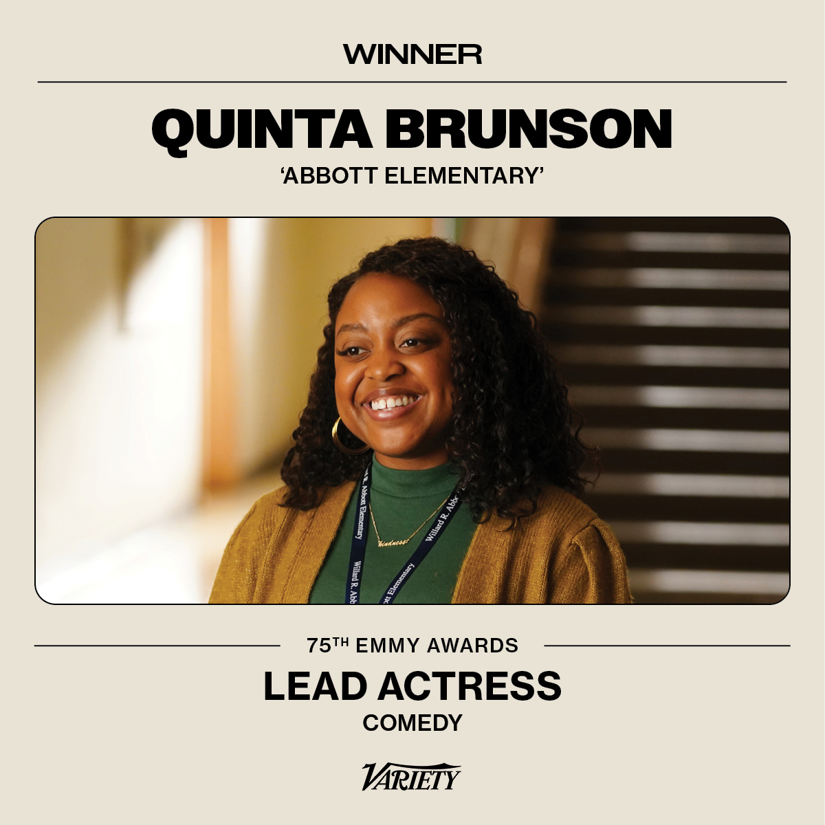 #Emmys: Quinta Brunson wins Outstanding Lead Actress in a Comedy Series for #AbbottElementary. wp.me/pc8uak-1lDAjy