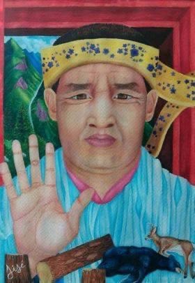 "Héroe del bosque"
Obra de Abril Jisé en honor a la lucha del defensor rarámuri Isidro Baldenegro.
#SeptimoAniversarioLuctuoso
#JusticiaParaColoradasDeLaVirgen
#IsidroBaldenegro
