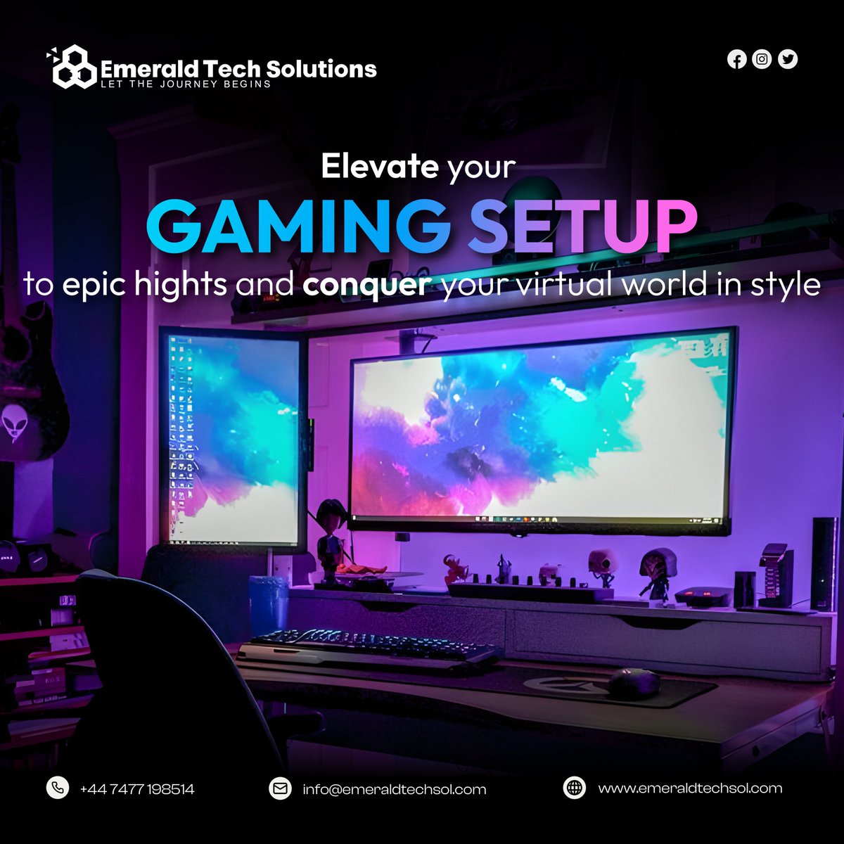 EmeraldTechSol's tweet photo. Unlock the doors to a style revolution. Our collections are not just fashion; they're a journey of self-expression
#twitchstreaming #design #art #artist #designer #twitch #twitchstreamer #twitchlogo #customlogodesign #overlay #3DVTuber #banner #logo #emeraldtechsolutions https://t.co/FgumCf1VbF