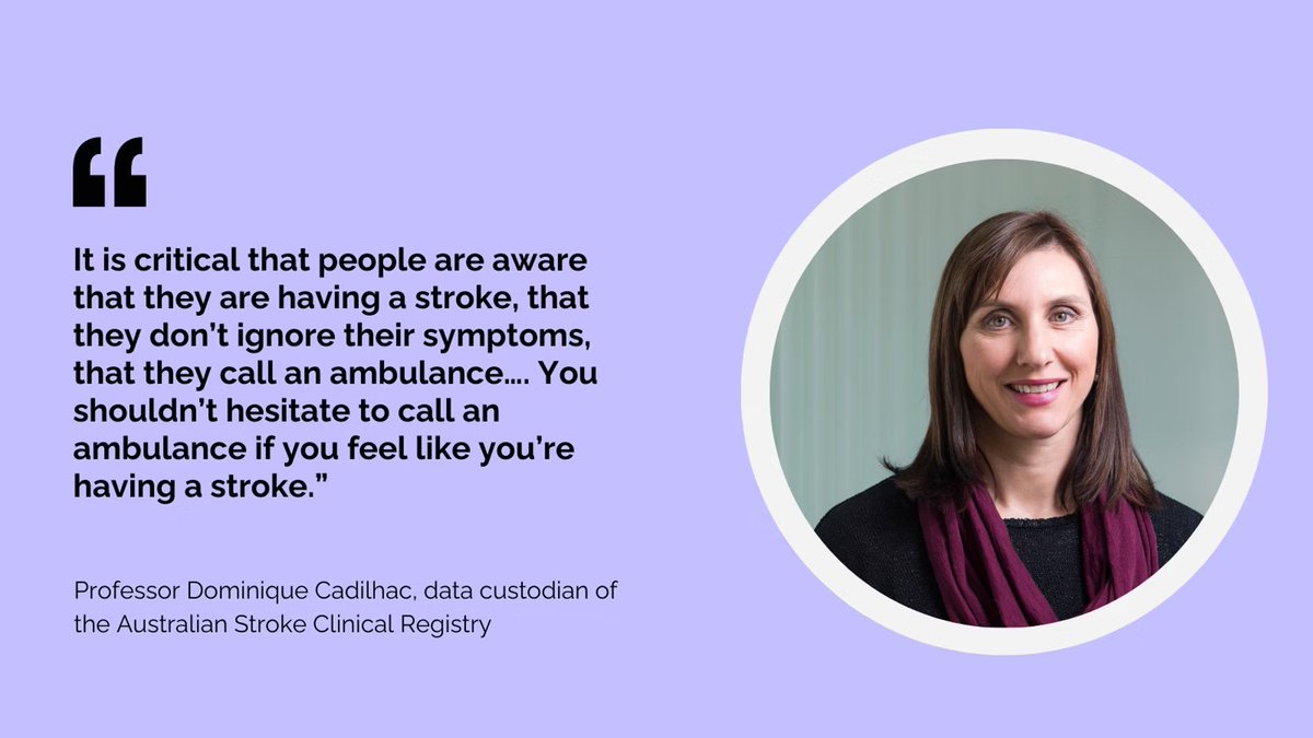 In Australia, 1/4 of people who have a stroke aren't treated in stroke units where they'd receive much-needed interdisciplinary care. @DominiqueCad, who leads @AustStrokeReg, tells @DrShaneRRR on @Einstein_AGoGo about best practice stroke care (from 35:30):bit.ly/3SjEpE8