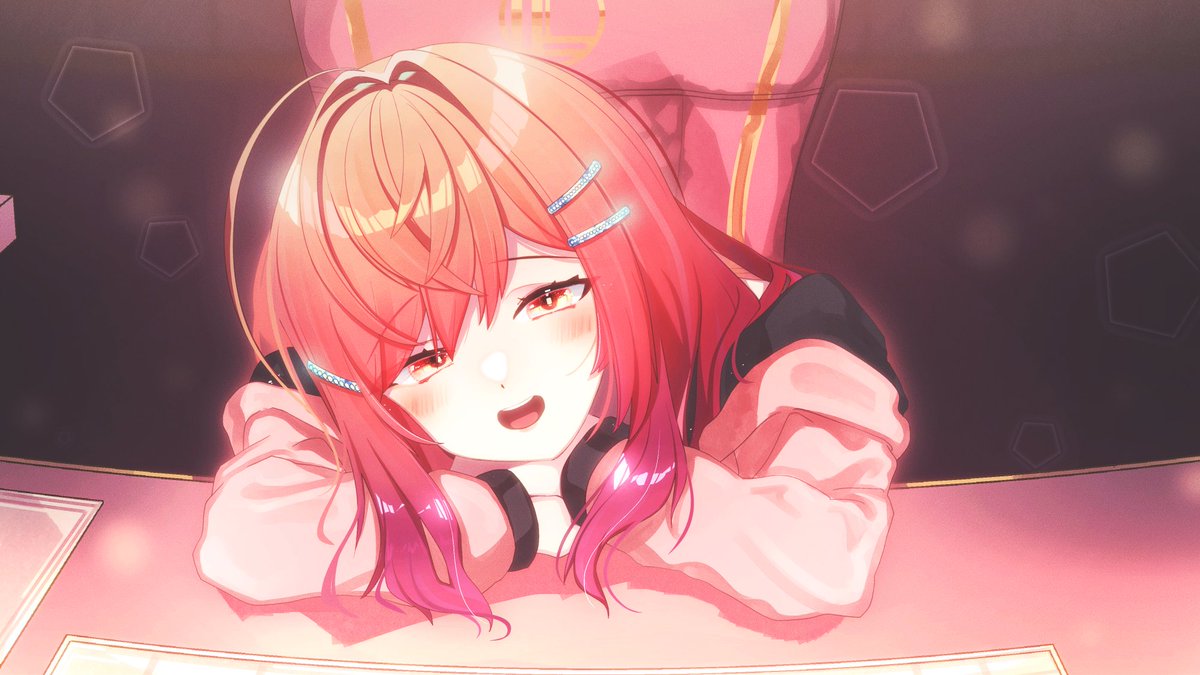 「机に伏せ莉々華社長#ririkart 」|みくりうに⁂skeb募集中のイラスト