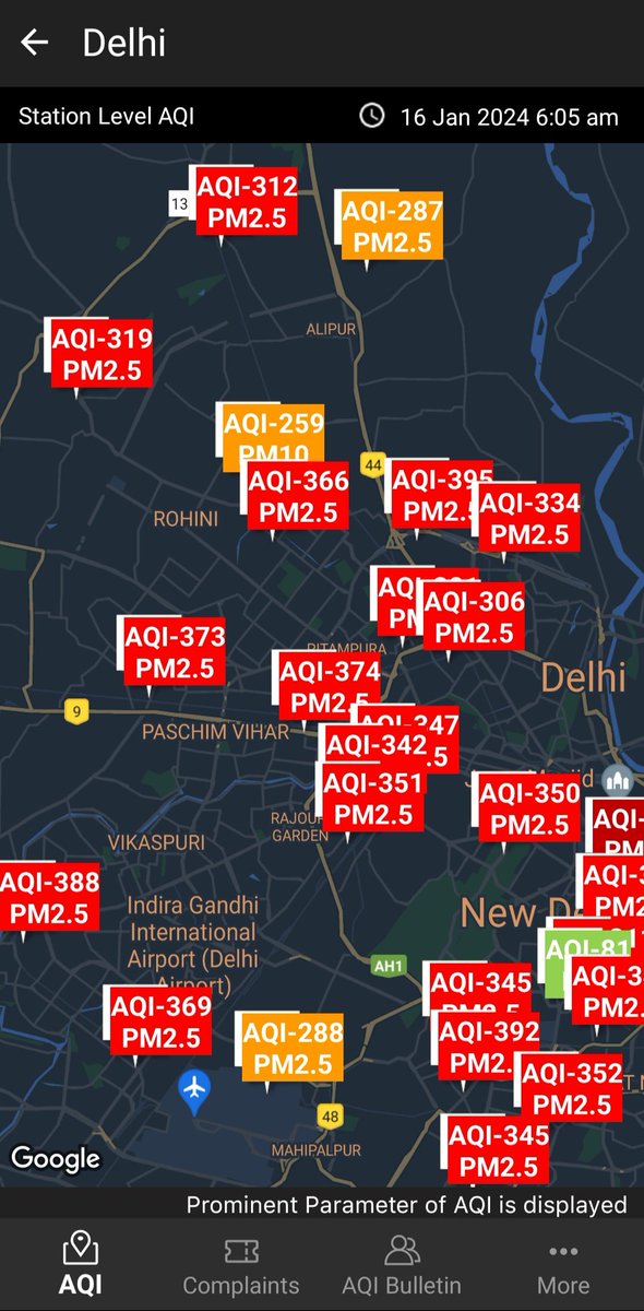 bijalcshah's tweet image. 🚨 16.Jan.2024 #AirPollution

#DelhiAQI #VeryPoor

ℹ️
Sameer App