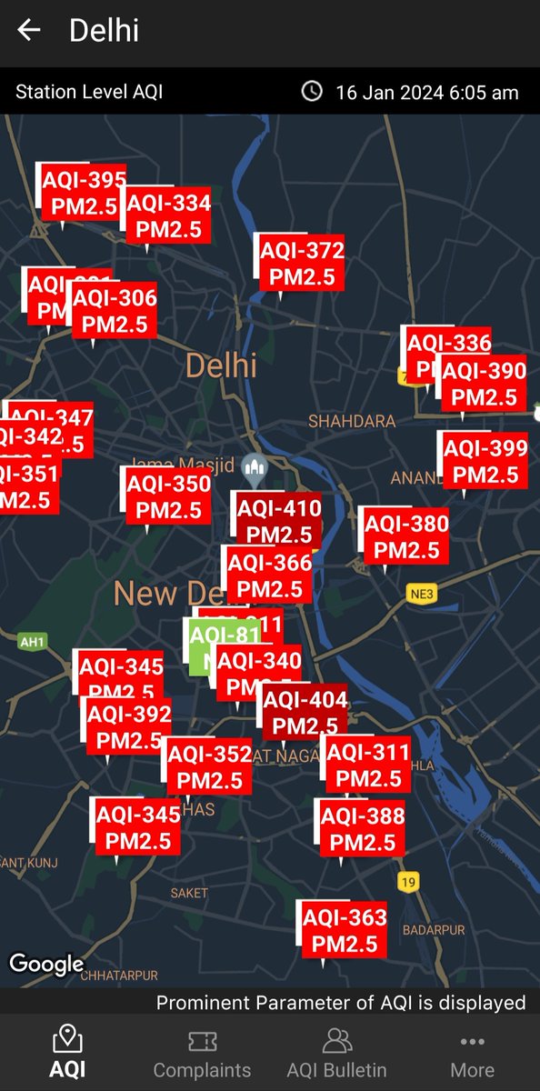 bijalcshah's tweet image. 🚨 16.Jan.2024 #AirPollution

#DelhiAQI #VeryPoor

ℹ️
Sameer App