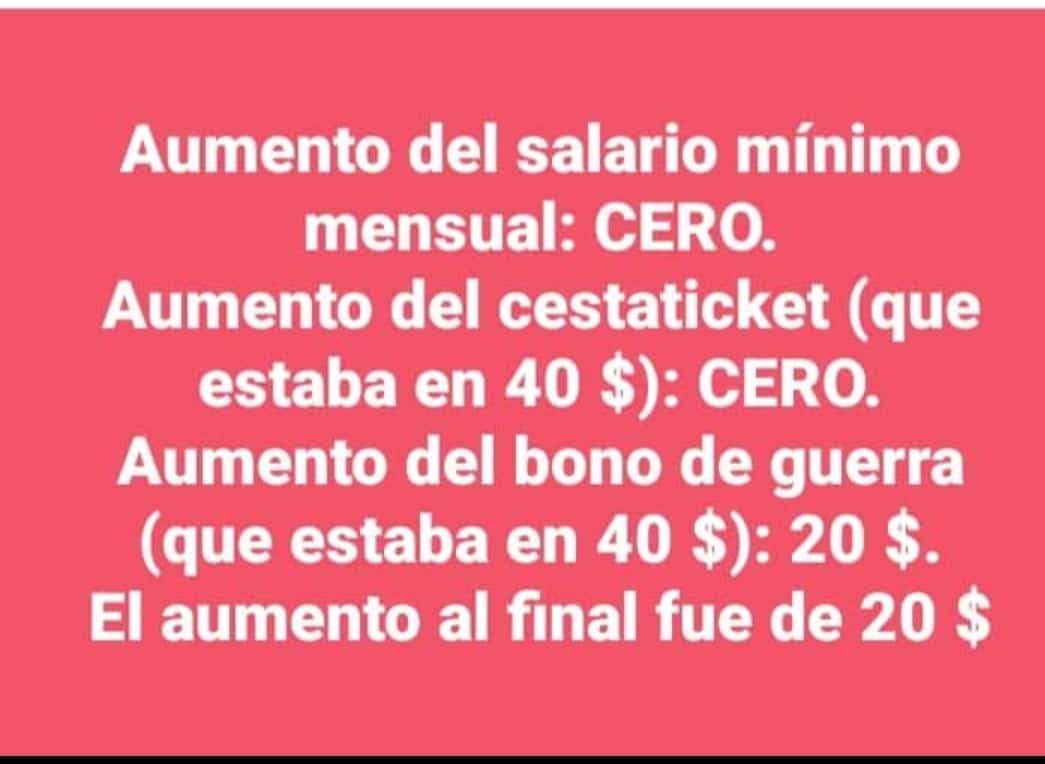 SALARIOS JUSTOS Y DIGNOS
Prefieren seguir privilegiando equilibrios macro económicos frente a los equilibrios macro sociales. Receta monetarista. Salario cero, mano d obra semiesclava, bonificación salario, desfinanciar al Estado y minimizarlo. Digan lo q digan: son nihiliberales