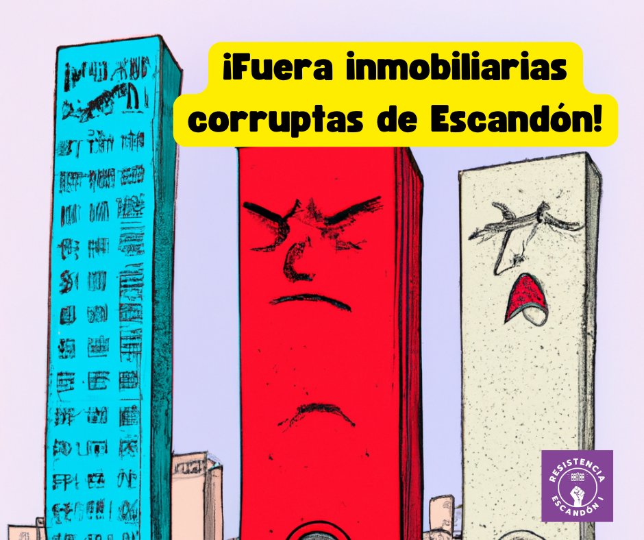 ¡En la Colonia #Escandón repudiamos inmobiliarias corruptas que saquean a nuestras familias! 

NO toleraremos la construcción de edificios sin permisos.

¡Alcemos la voz y protejamos nuestra colonia! 

¡No a la codicia, sí a nuestro hogar seguro!

#FueraInmobiliariasCorruptas