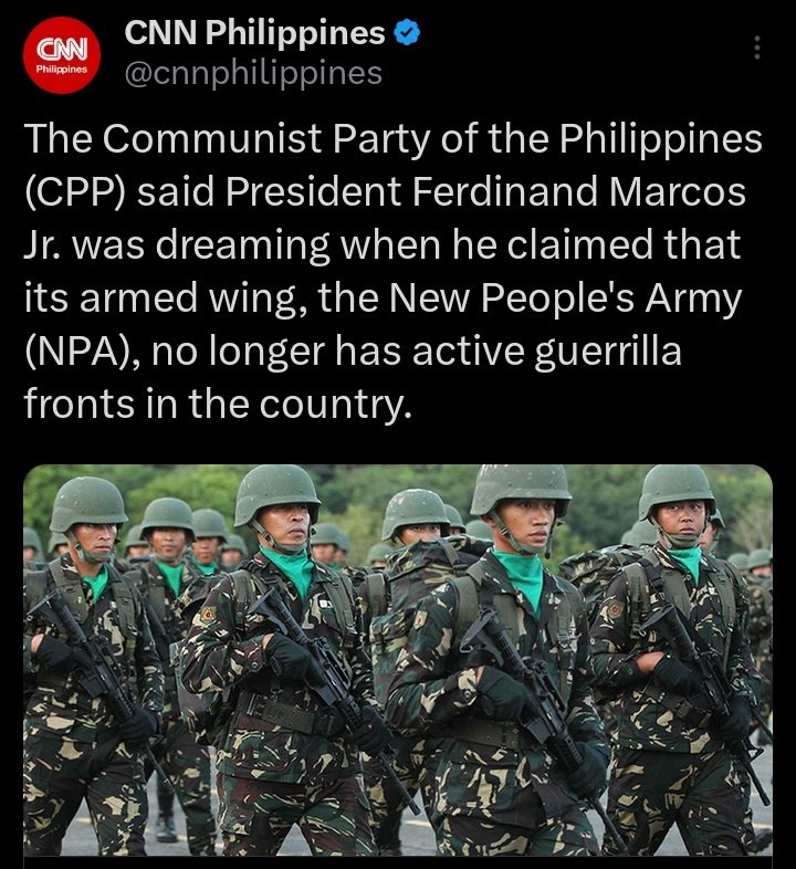 RyanLingo_'s tweet photo. Nananaginip lang daw si PBBM sabi ng mga komunista/teroristang grupo. https://t.co/waidfhWuFq