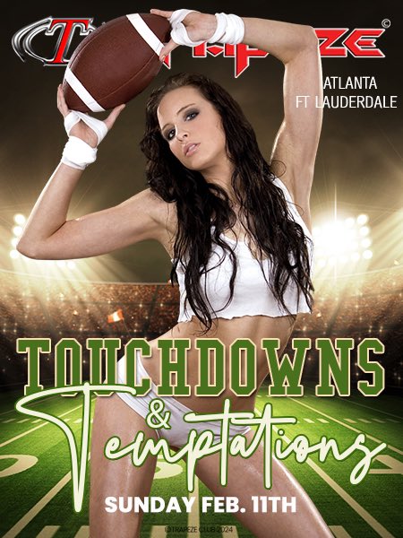 TrapezeClub's tweet photo. ATTENTION: Join us on February 11th for the big game‼️We will be opening at 5pm‼️🔥🏈
#trapezeclub #lifestyleclub #nightclub #atlantanightclub #southfloridanightclub #sportsunday #footballseason https://t.co/3w7MAjqbqh