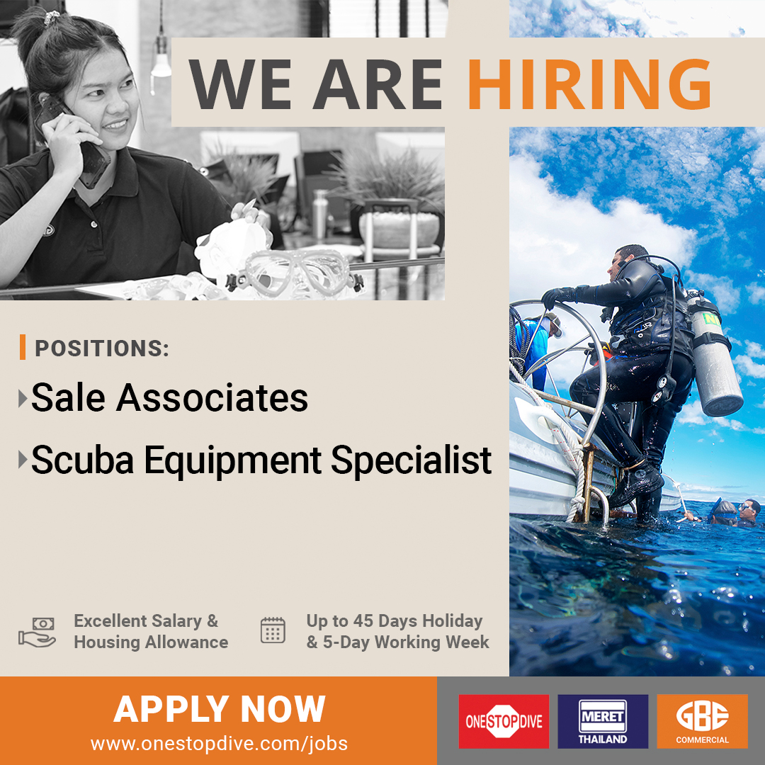 OneStopDive's tweet image. Job Post: We are seeking an experienced Scuba Specialist, to join our team in Krabi, Thailand.
