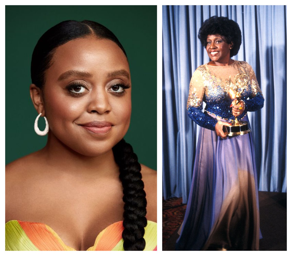 WMorales_BFTV's tweet image. Quinta Brunson is the second Black actress to win the Emmy for Lead Actress in a Comedy Series. The first was Isabel Sanford for The Jeffersons in 1981. #Emmys
