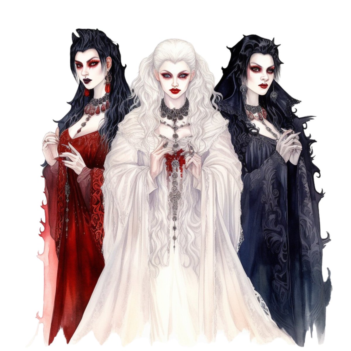 When i think of the Brides of Dracula i think of beautiful but evil, jealous and vindictive and also very insane when it comes to their husband Dracula.