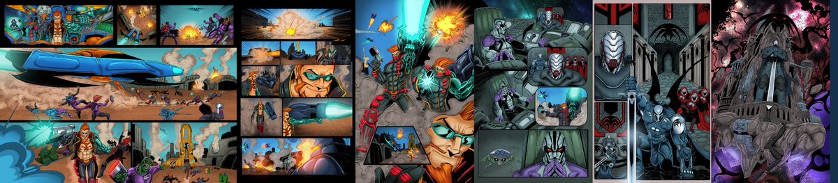 Simon_Pothier's tweet photo. NAT the MERC : Blood Brothers #2 by Yours truly ;)   The 23 Page sequel to Blood brothers #1 included in Tales From The NATverse #2 a 116 Page full color book.  #NATverse #HeavyMetal #Indiecomics Link to campaign in the comments below👇 ;) https://t.co/NNWNX78NP9