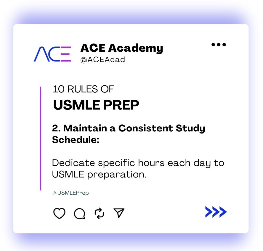 ACEAcad's tweet photo. Rule No. 2 of #USMLE Prep https://t.co/ieoj3biVEs