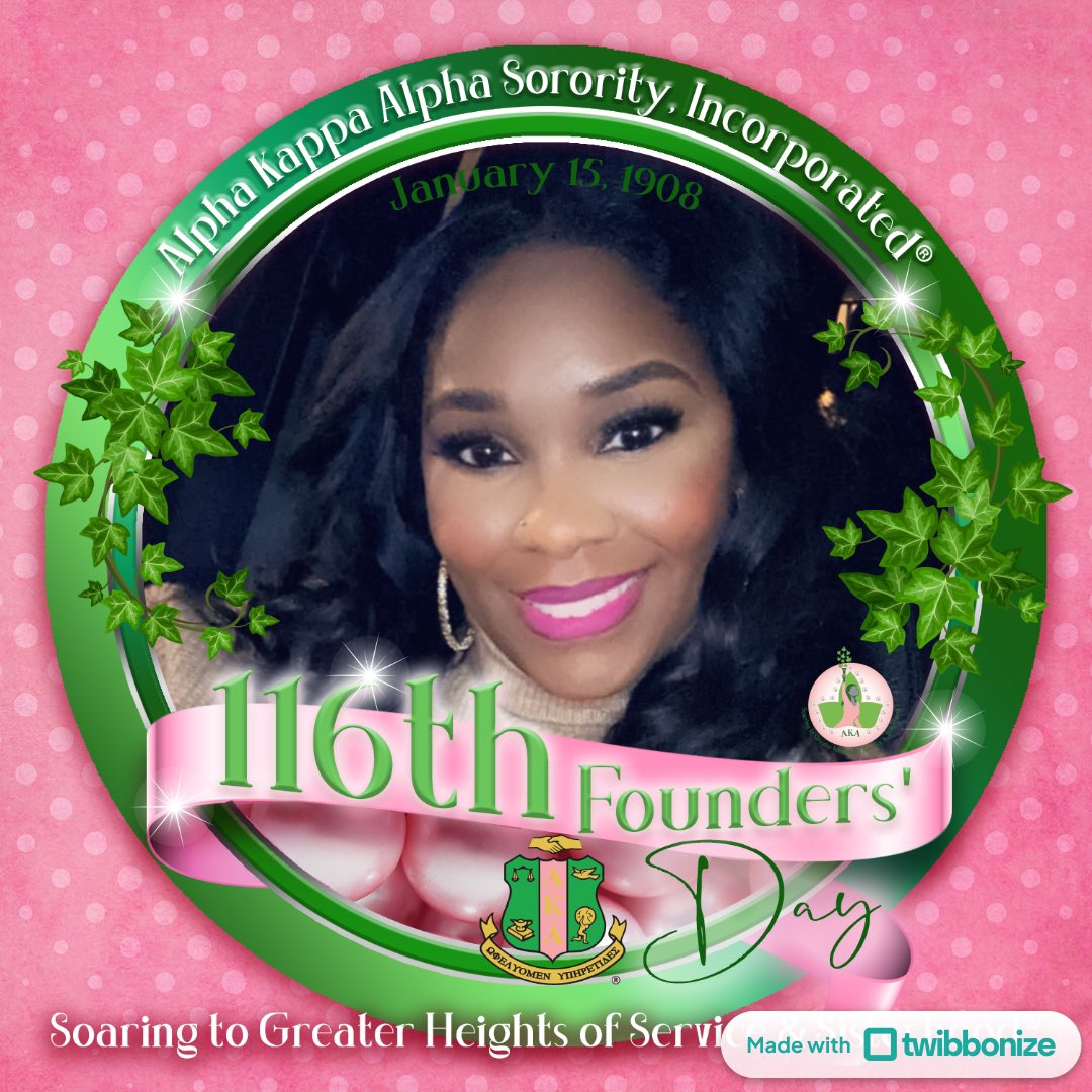 E_Bennett4's tweet image. Before the day ends, I’ve got to send a Happy Founders’ Day to my sisters of Alpha Kappa Alpha. 116 years of supreme service &amp;amp; sisterhood. #EtaEpsilon #Fall03 #CharterMember #AlphaGammaAlphaOmega 🩷💚