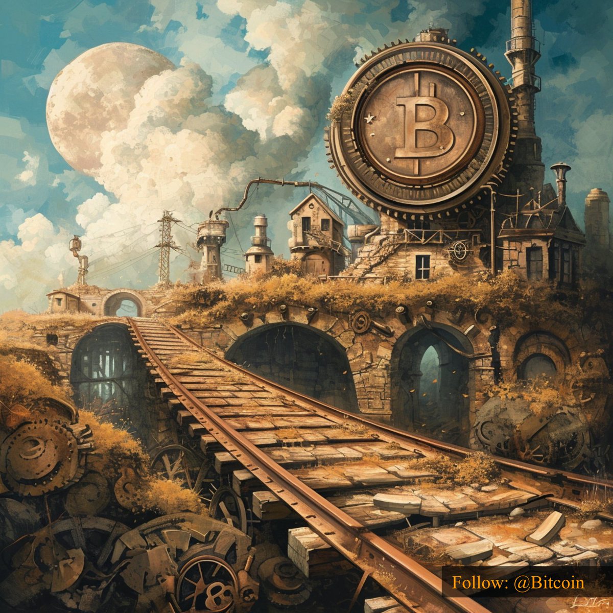 Bitcoin's tweet photo. #Bitcoin, the locomotive of the decentralized era, paving the way for a new financial frontier. 🚂🌐 #BitcoinRailway https://t.co/pIomAtmddd