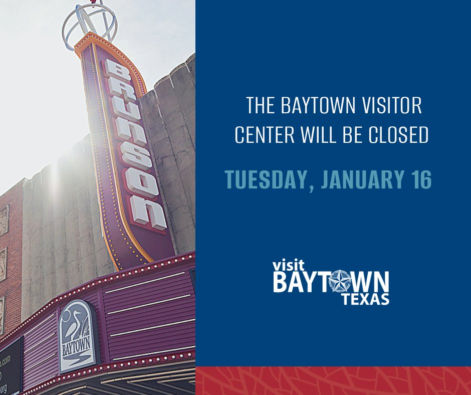 Image for the Tweet beginning: The Baytown Visitor Information Center