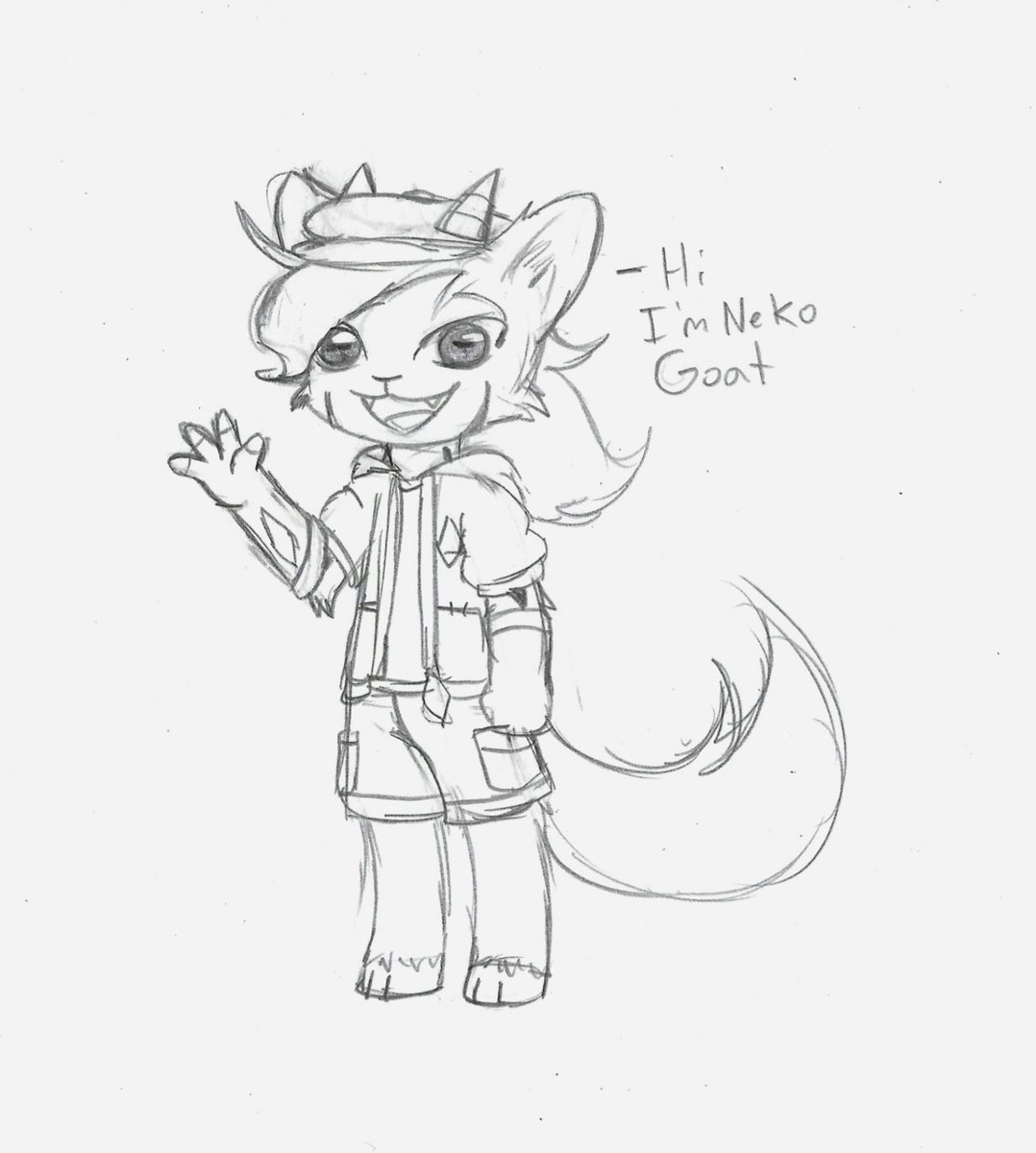 Niko__Goat's tweet photo. Jackbox happened and now Neko Goat is a thing-
(context in the comments)
#goat #demongoat #cat #demoncat #catgoat #traditionalart #sketch https://t.co/MSeSi2kxa1
