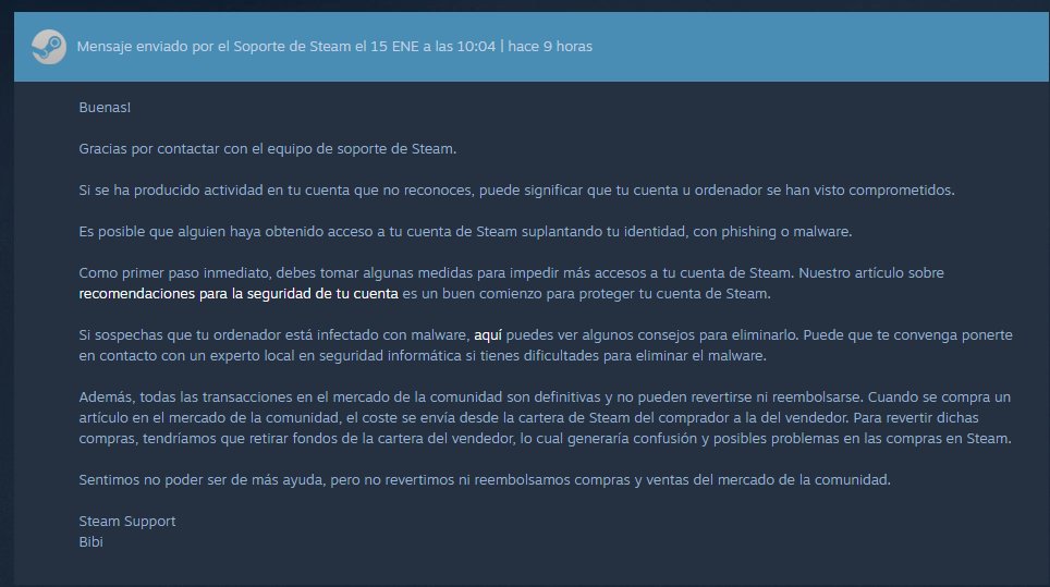 MisterDax21's tweet photo. @Steam tengo un problema y el soporte de steam no me ayuda. solo me mandan el mismo mensaje. y siguen sin RESOLVER el problema, se metieron a mi cuenta y vendieron mi inventario de counter strike 2 y teniendo STEAM GUARD no me aviso. de que entraran a mi cuenta.-- SIGO https://t.co/XqHR0ciign