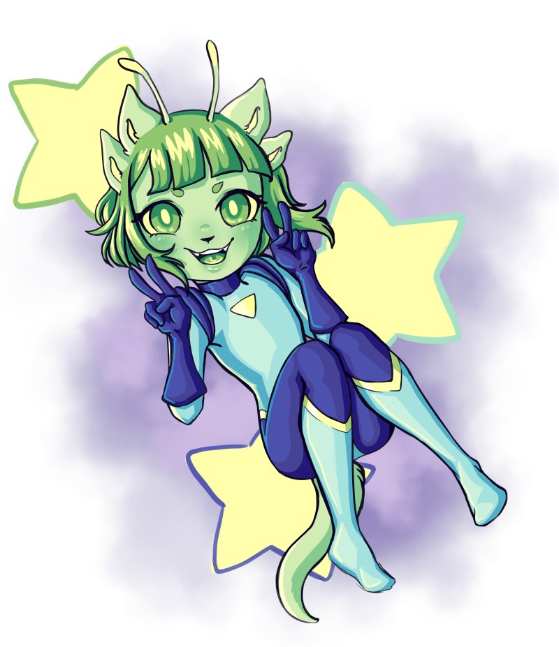 I love my anthro alien cat girl