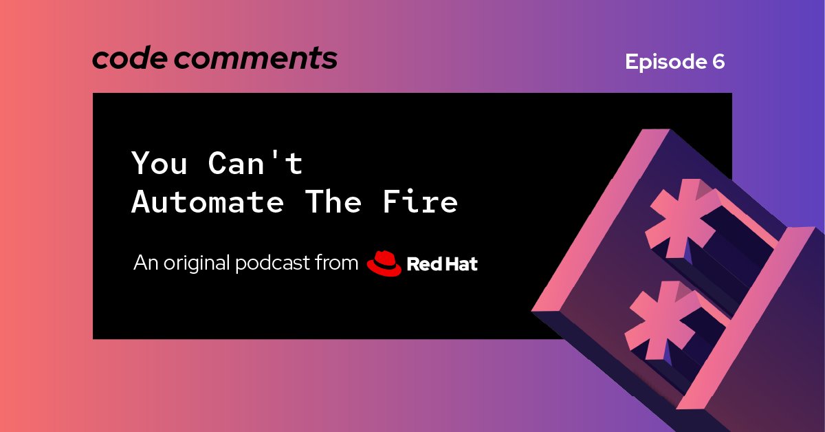 There are many decisions to make on the journey to automation. How do you make the best use of your team's passions and knowledge to help make those decisions? Discover shares answers on #CodeCommentsPodcast. bit.ly/3zxN8J6