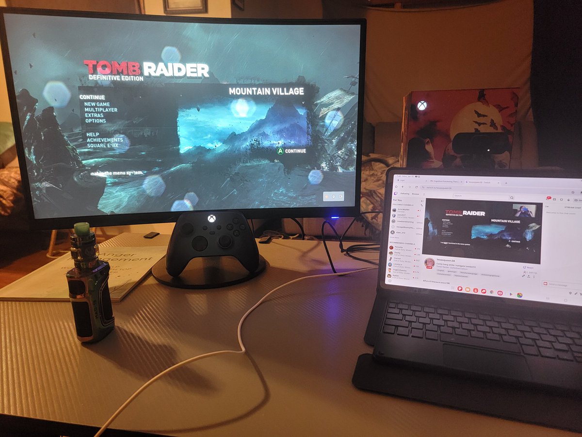 TexasQueen38's tweet photo. Live on https://t.co/KPcyFyzYZX 
Come hang out with me while I play Tomb Raider!!
#gamergirl #gamer
#twitchstreamer #TombRaiderRemastered https://t.co/GZ8sMzxyhu