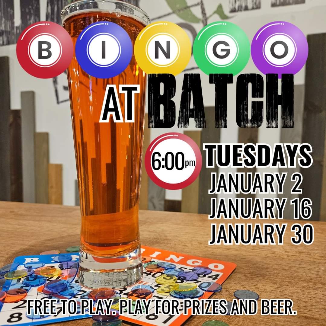 BatchSlapped's tweet photo. And Bingo was his name-o! Play for free beer, merch, and discounts!
#bingonight #bingo #bingobonus #tuesdayvibes #COSbeer #coscider #craftbeer #HardCider #coloradosprings #coloradospringsbeer #coloradospringscraftbeer #batchslapped #crafttheunexpected https://t.co/vPxH7TzUC7