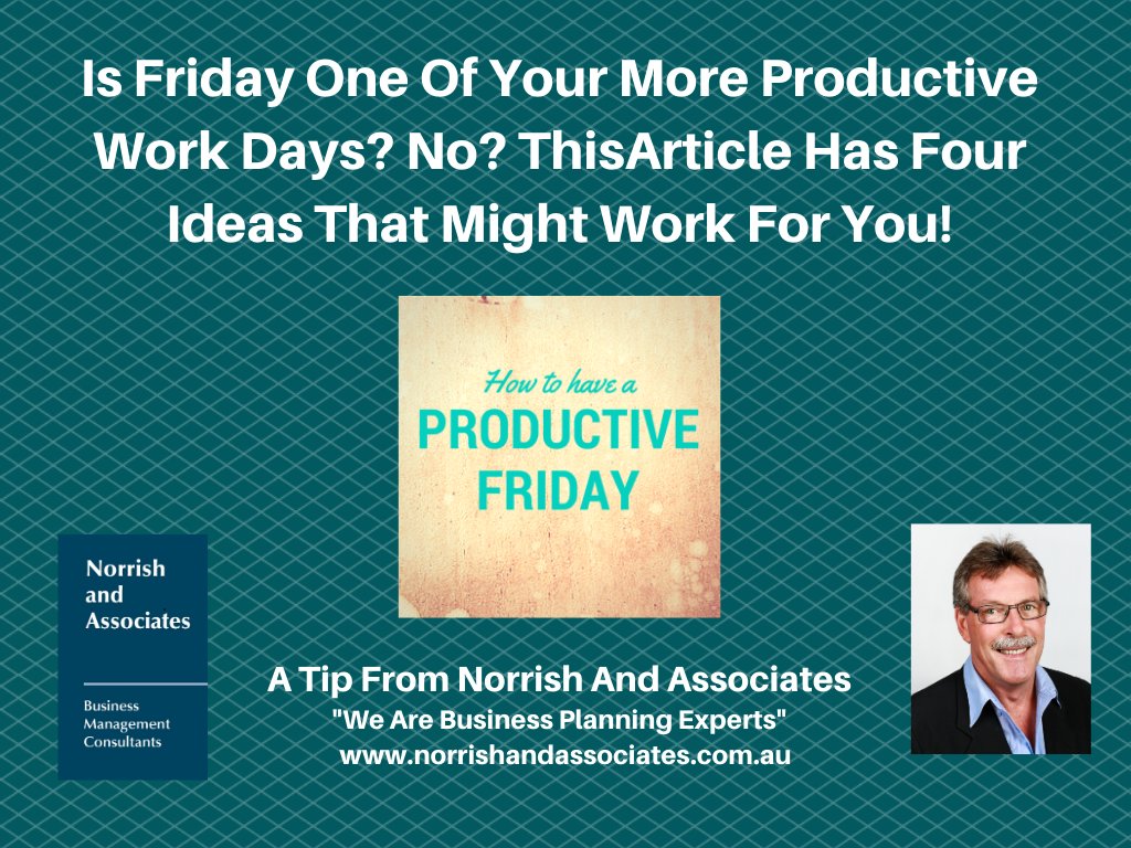 mnorrish's tweet photo. How do you feel when Fridays come around? Jaded, tired, not wanting to do too much? You could turn Friday into a very productive day by making a few modest changes to your routine! See Kat Boorgaard's article in the link below.
https://t.co/fYRQIHq0zM https://t.co/JLI7MJsnYf
