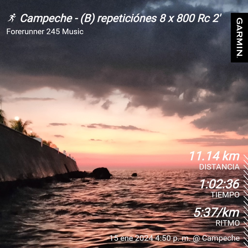 Greetings Friends, my training today, you have already trained 🏃🏃🏃🏃🇲🇽🇲🇽🇲🇽🇲🇽🇲🇽🇲🇽🇲🇽📹#garmin #beatyesterday