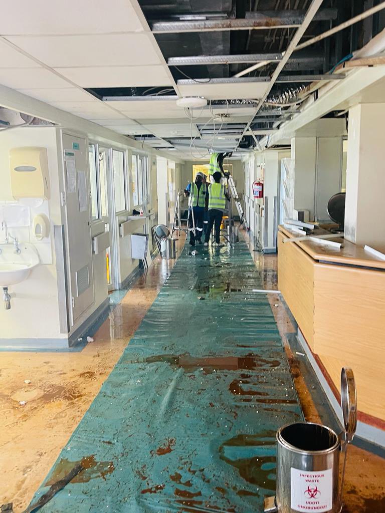 major_tech's tweet photo. Removal of old Aircon Fan coils units, patching of holes, repainting and fixing ceiling at Queen Nandi Regional Hospital. 

Call us on 084926708 or 0814453066 
https://t.co/TslaZ8xCvB https://t.co/svCLNSaotc