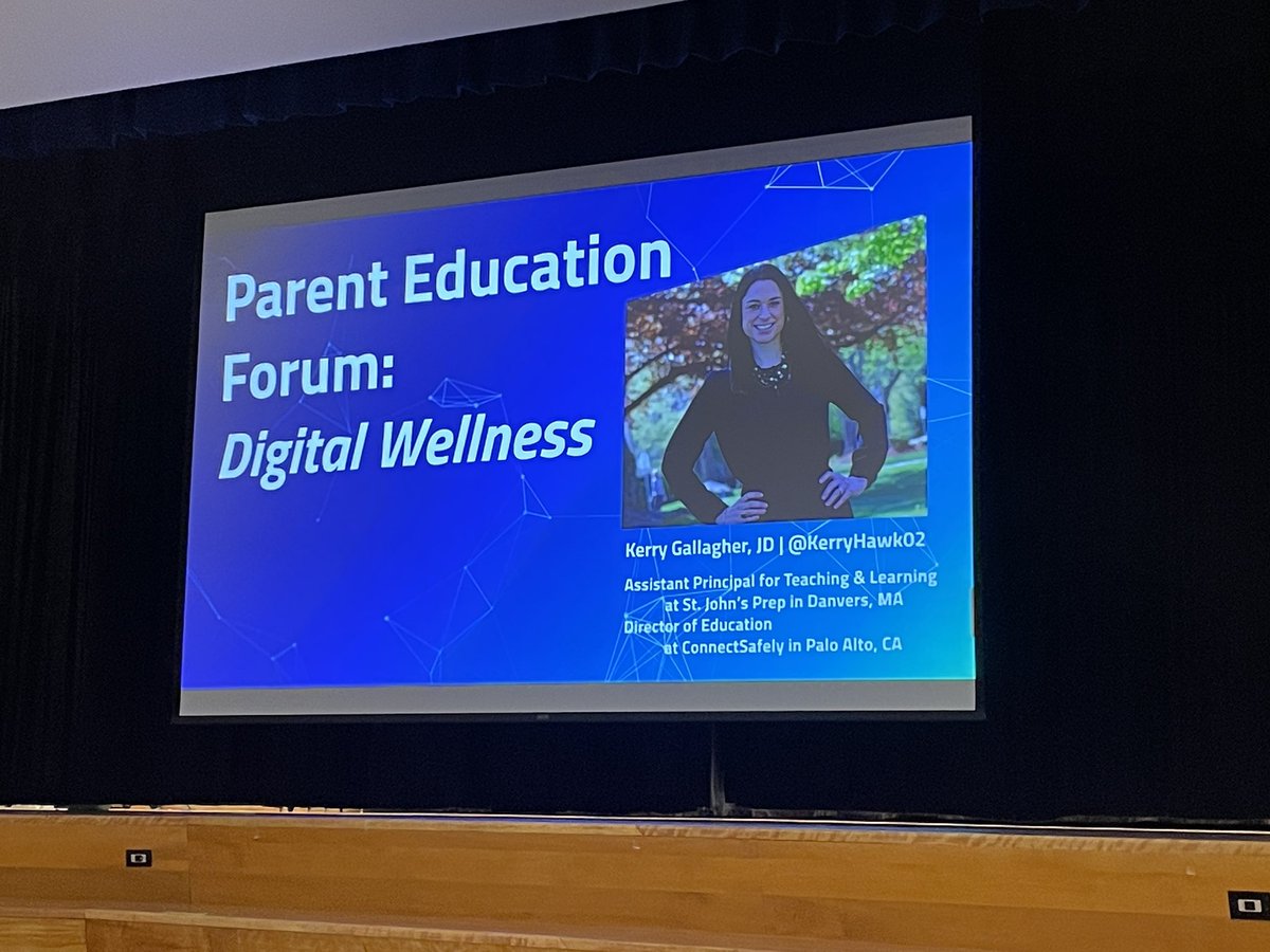 AVTechDirector's tweet image. Had a great night discussing digital wellbeing with @KerryHawk02 at Assabet last week!
