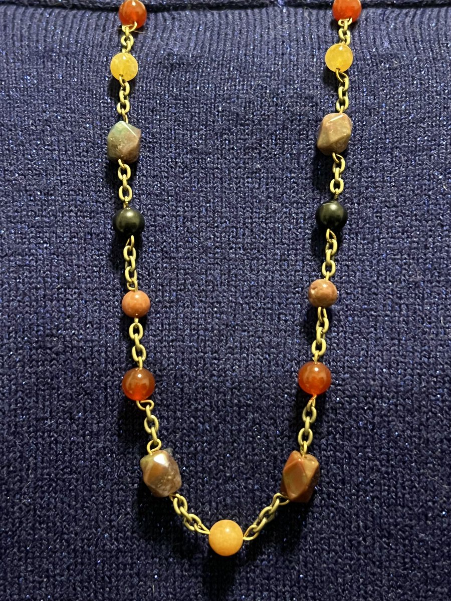 Vintage #NaturalStone Agate #Quartz 18' Gold Tone Link Chain Necklace FREE SHIP 

#vintagejewelry #naturalstone #agatejewelry #polishedstone #semiprecious #vintagestyle #vintagenecklace #retro #giftideas #giftsforher #unique #accessories #ebayfinds

ebay.com/itm/2666201377…